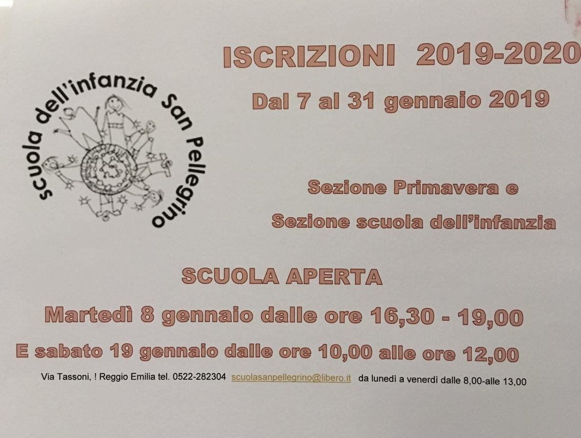 Iscrizioni scuola S.Pellegrino